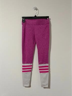 Bombshell Sportswear Sock Leggings - Pink / White - Women size XS
